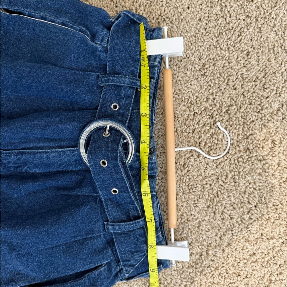Zara Dark Blue Flare Jeans with Belt - Picture 4 of 4